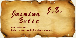 Jasmina Belić vizit kartica